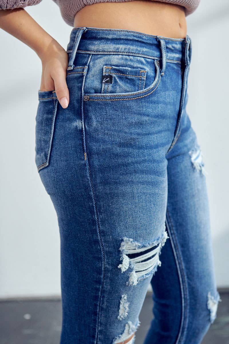 HIGH RISE ANKLE SKINNY