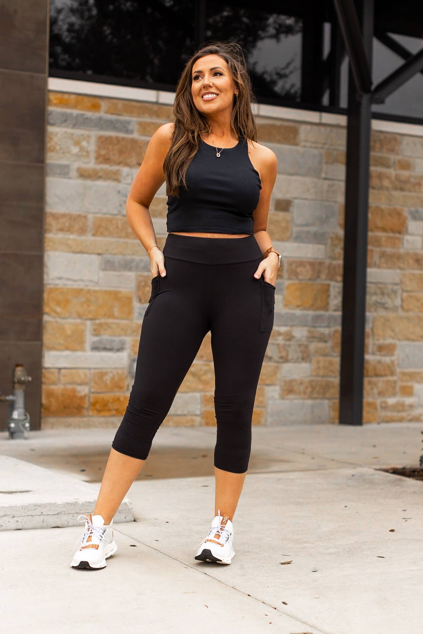Black Capri with Pockets